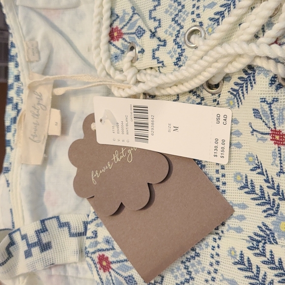 Anthropologie Lace-up Peplum Tank - Picture 5 of 8